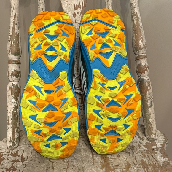 Hoka One One Torrent 3 trail running shoes Black/Diva Blue Men’s size 10 - Picture 8 of 12